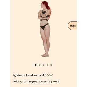 Thinx Cotton Thong, Lightest Absorbency